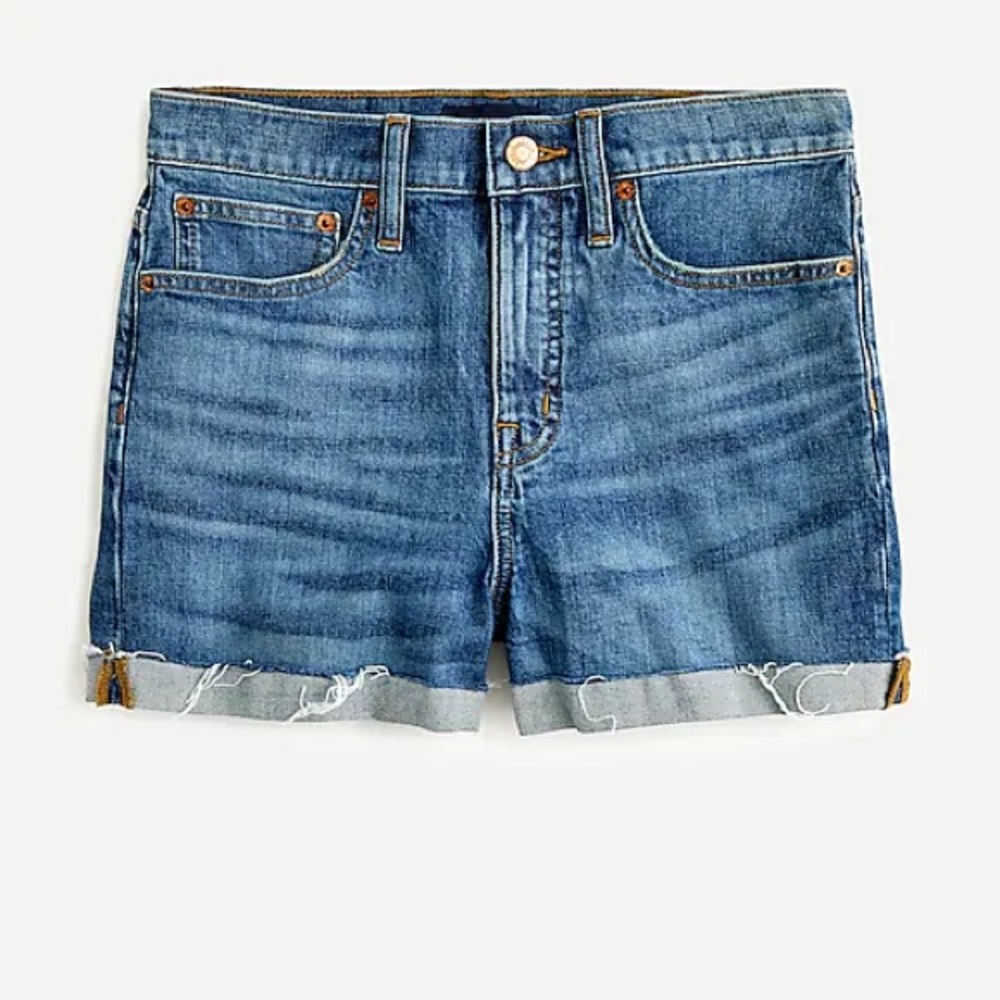 J Crew High-Rise Denim Shorts